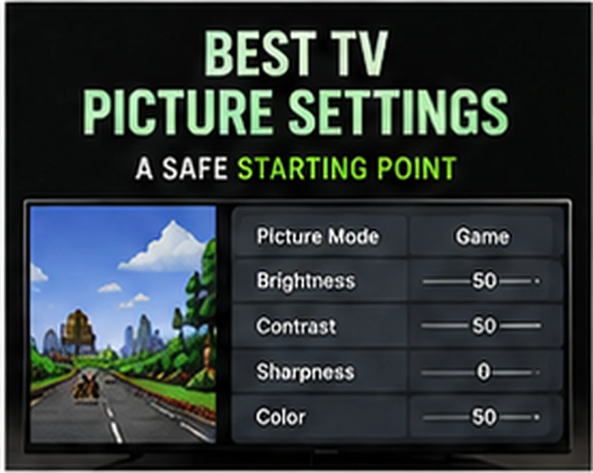 TV picture settings retro gaming — practical G11 Pro editorial visual