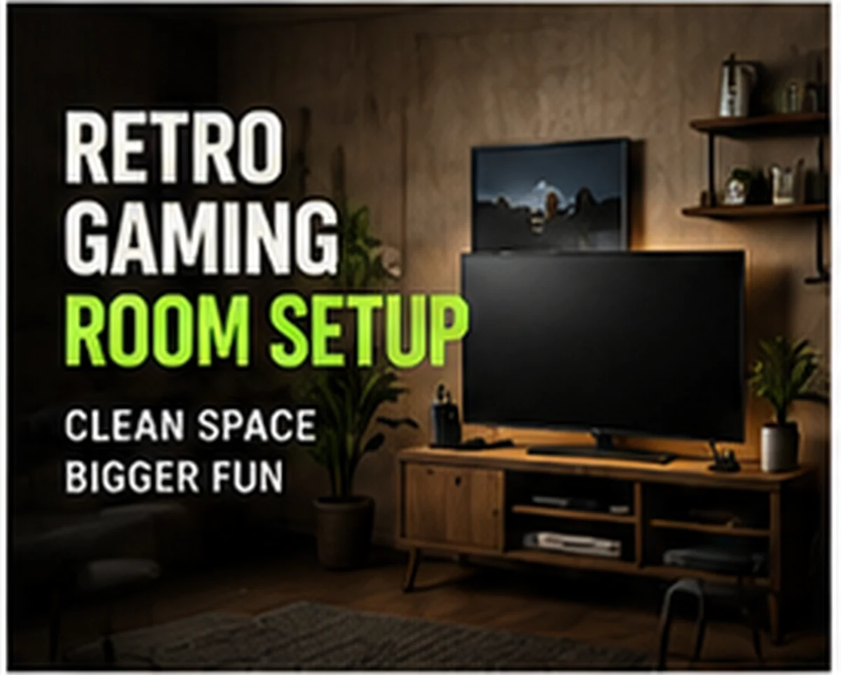 Retro gaming room setup ideas — practical G11 Pro editorial visual