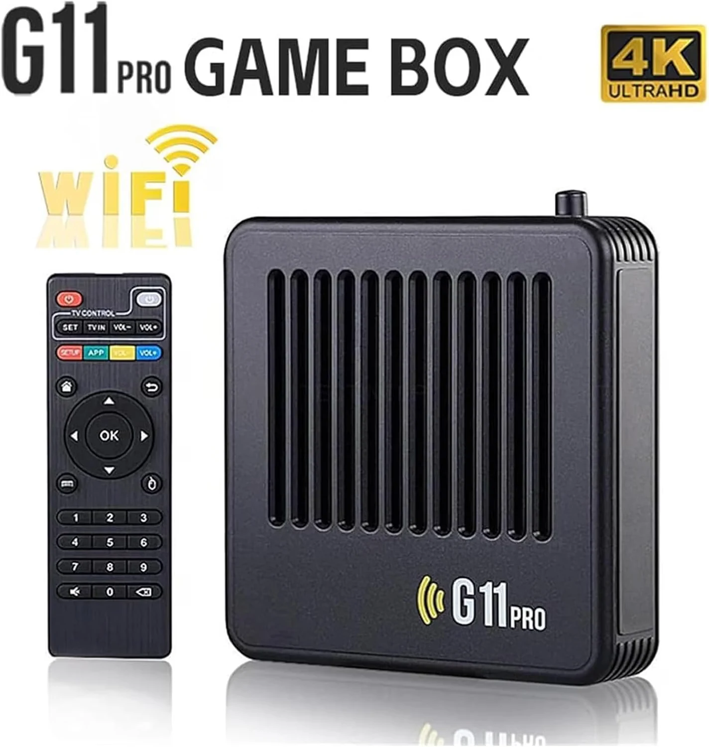 G11 Pro retro game console and interface