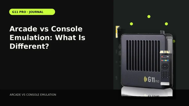 arcade vs console emulation