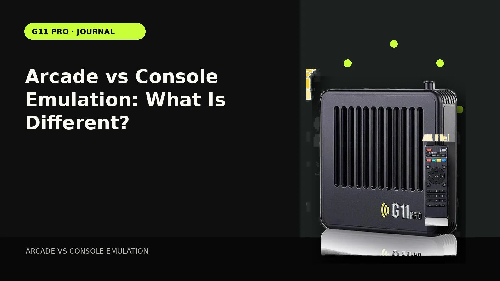 Arcade vs Console Emulation: What Is Different?