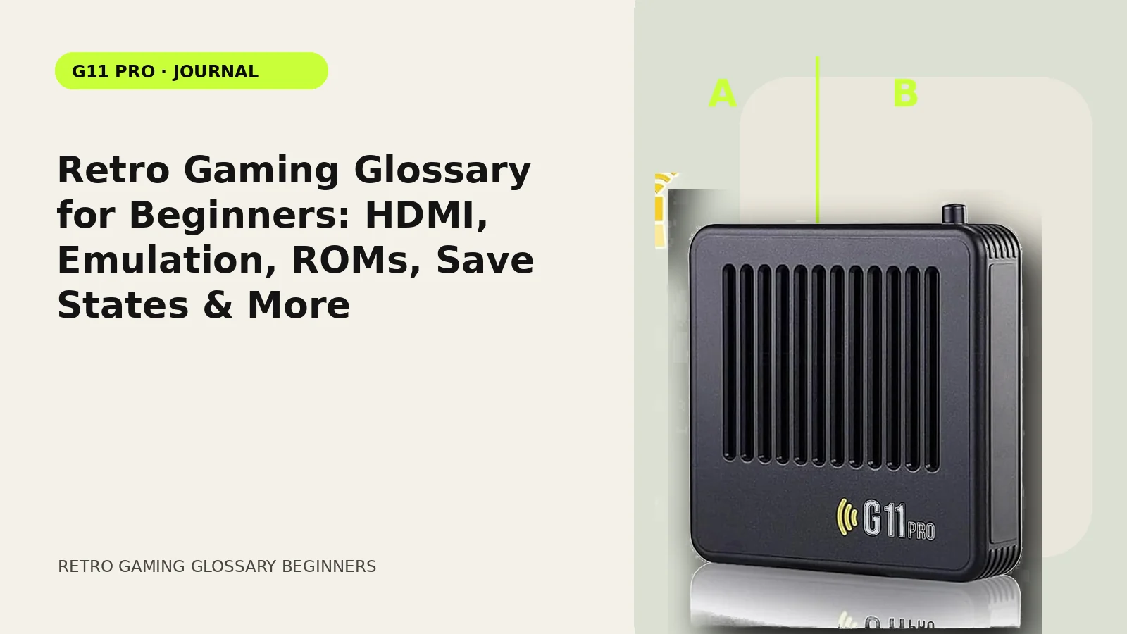 Retro Gaming Glossary for Beginners: HDMI, Emulation, ROMs, Save States & More